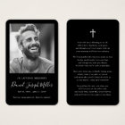 In Memory Photo Funeral Memorial Prayer Cards