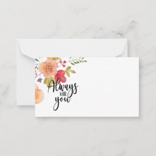 In Memory Sympathy Memorial Angel florist card