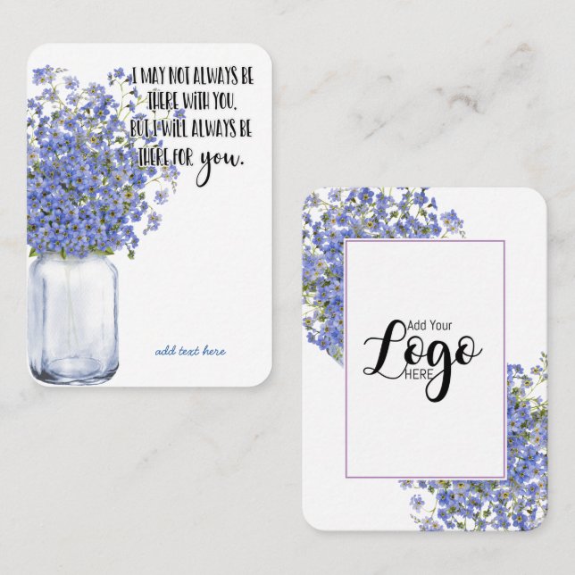 In Memory Sympathy Memorial Angel keepsake gift Business Card (Front/Back)