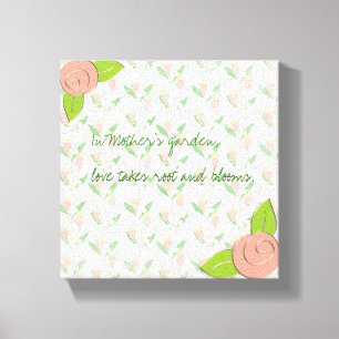 In Mother’s Garden Canvas Print