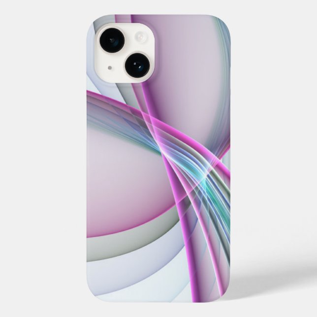 In Motion, Modern Abstract Colourful Fractal Art Case-Mate iPhone Case (Back)