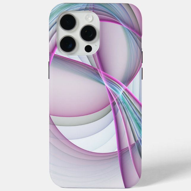 In Motion, Modern Abstract Colourful Fractal Art Case-Mate iPhone Case (Back)