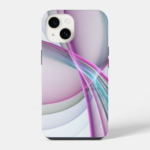 In Motion, Modern Abstract Colourful Fractal Art iPhone 14 Case