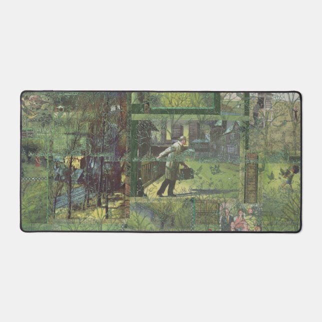 In Motion With Cover — Desk Mat (Front)