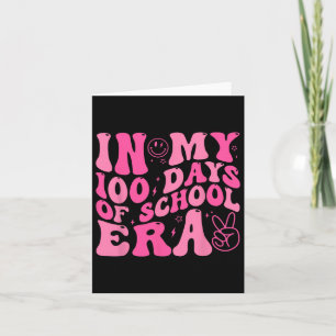 In My 100 Days Of School Era Retro Disco 100th Day Card
