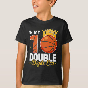 In My 10 Double Digits Era Sketll 10th Birthday Bo T-Shirt