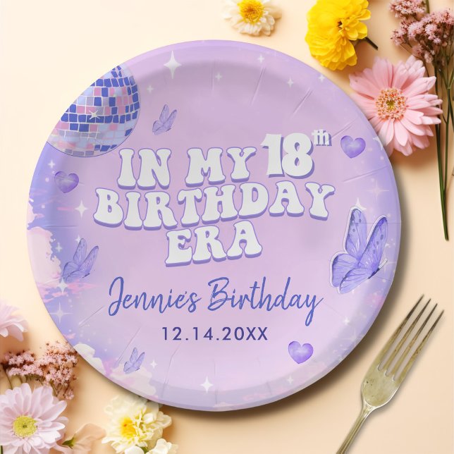 In My 18th Birthday Era Party Paper Plate (Creator Uploaded)