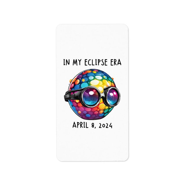 In My 2024 Solar Eclipse Era Label (Front)