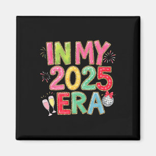 In My 2025 Era Disco Ball New Year Party Friends F Magnet