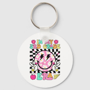 In My 3rd Grade Era Smile Face Back To School Teac Key Ring