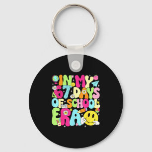 In My 67 Days Of School Era 67 Days Smarter Meme B Key Ring