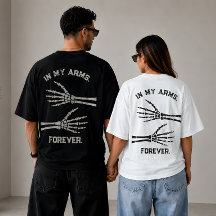 In My Arms Forever Skeleton Hands Matching Couple 