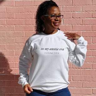 In My Auntie Era Sweatshirt Gift for New Aunt