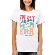 In My Baseball Mom Era Retro Vintage Quote