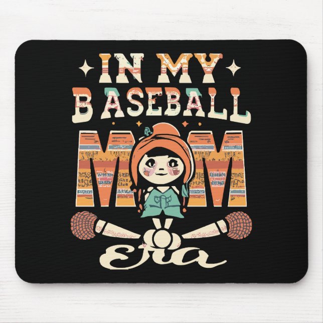 In My Baseball Mum Era Mouse Pad (Front)