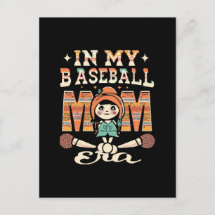 In My Baseball Mum Era Postcard