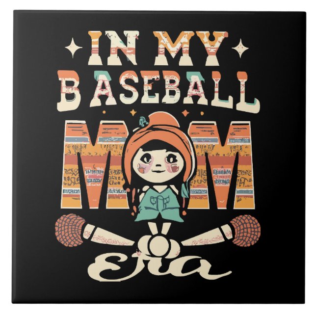In My Baseball Mum Era Tile (Front)