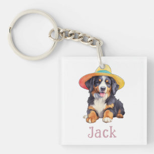 In My Berner Mama Era Personalised Bernese Dog Mum Key Ring