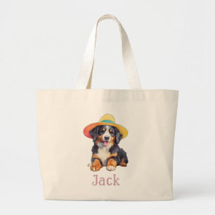 In My Berner Mama Era Personalised Bernese Dog Mum Large Tote Bag