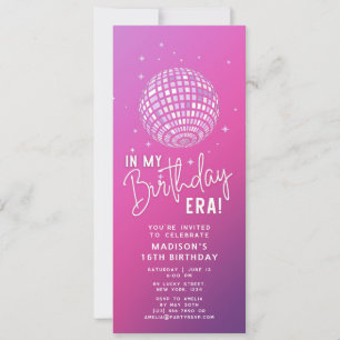 In My Birthday Era, Era Party, Eras Party Photo Invitation