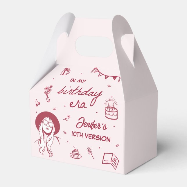 In My Birthday Era Retro Birthday Favour Box (Front Side)