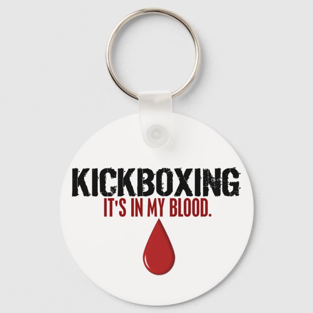 In My Blood KICKBOXING Key Ring (Front)