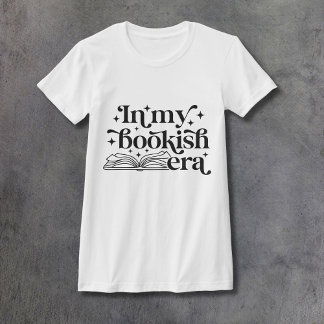 In My Bookish Era Black Ink Women's Fitted T-Shirt