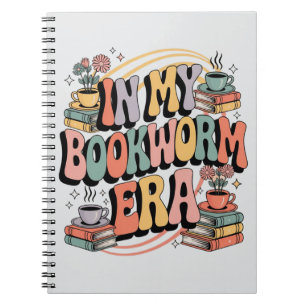 In My Bookworm Era – Retro Groovy 70’s Aesthetic  Notebook