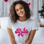 In My Bride Era Retro Type and Wedding Ring T-Shirt<br><div class="desc">In My Bride Era Retro Type and Wedding Ring T-Shirt</div>