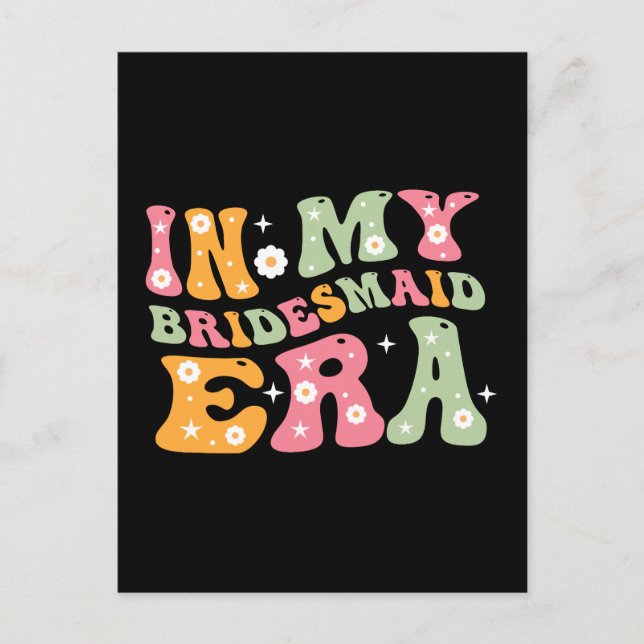 In My Bridesmaid Era Holiday Postcard (Front)