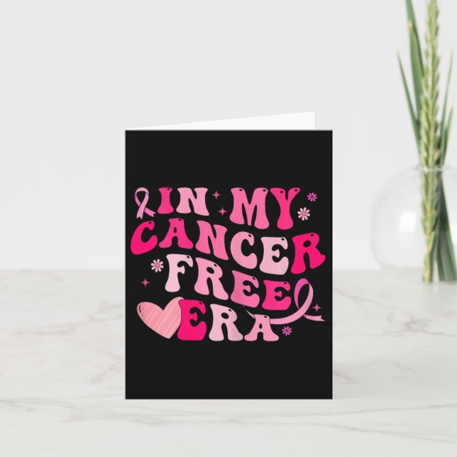 In My Cancer Free Era Breast Cancer Awareness Surv Card (Front)