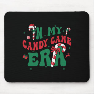 In My Candy Cane Era Groovy Christmas Holiday Boys Mouse Pad