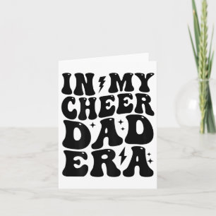 In My Cheer Dad Era Cheerleading Footbyll Cheerlea Card