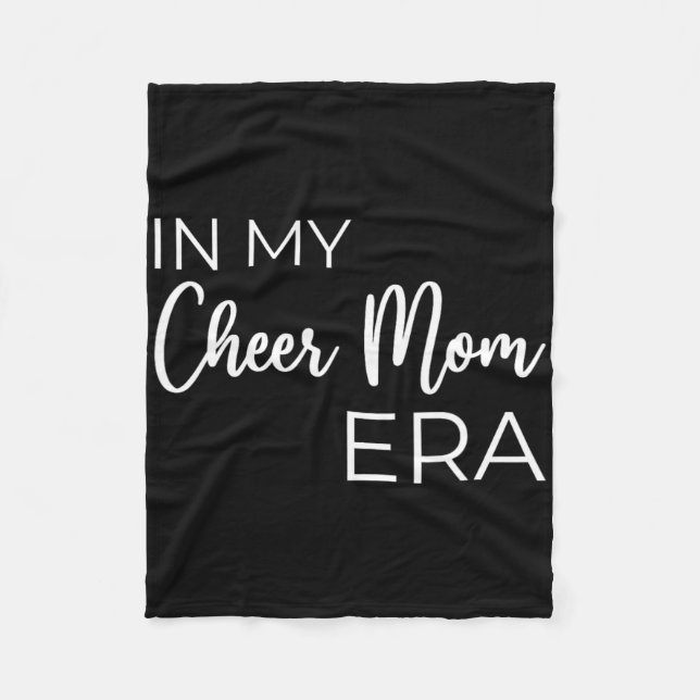 In My Cheer Mum Era Cheerleading Mama  Fleece Blanket (Front)