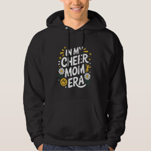 In My Cheer Mum Era Funny Retro Groovy Cheerleadin Hoodie