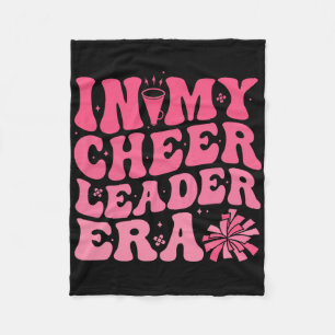 In My Cheerleader Era Cheerleading Funny Cheer Wom Fleece Blanket