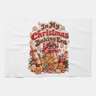 In My Christmas Baking Era Retro Gingerbread Tea Towel