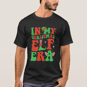 In My Christmas Elf Era Xmas Groovy Santa Squad Ho T-Shirt