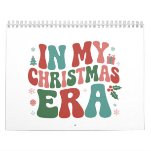 In My Christmas Era Cute Groovy Christmas Holiday  Calendar