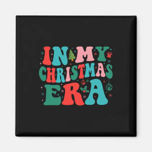 In My Christmas Era Cute Groovy Christmas Holiday  Magnet