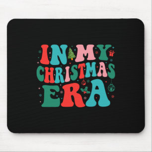 In My Christmas Era Cute Groovy Christmas Holiday  Mouse Pad