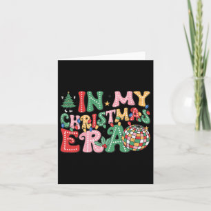 In My Christmas Era Retro Merry Christmas Matching Card