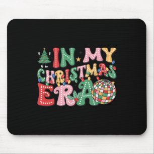 In My Christmas Era Retro Merry Christmas Matching Mouse Pad