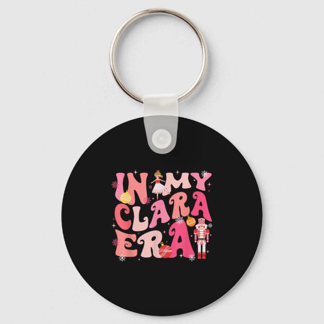In My Clara Era Nutcracker Xmas Christmas Pyjamas  Key Ring (Front)