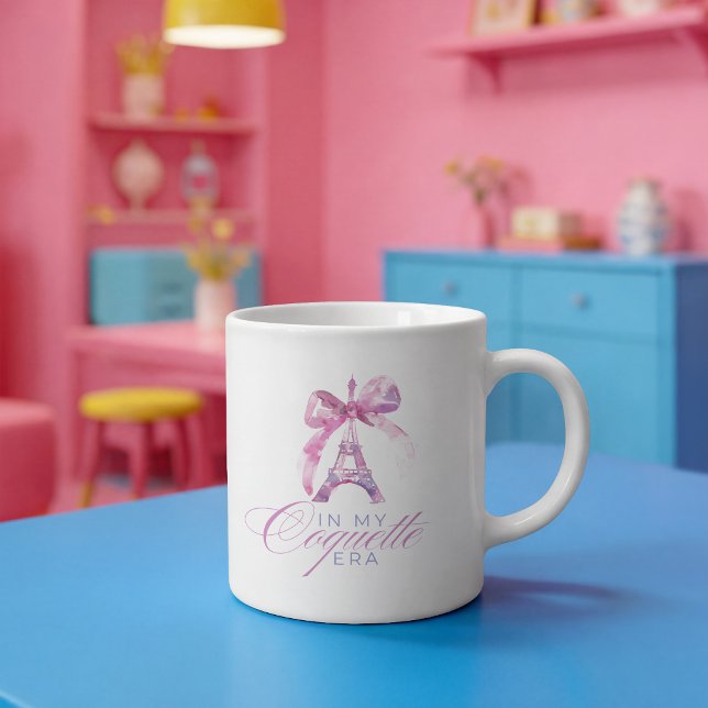 In My Coquette Era – Paris Bow Two-Tone Coffee Mug (Creator Uploaded)