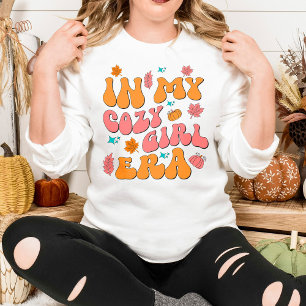 In My Cosy Girl Era Retro Groovy Style Sweatshirt