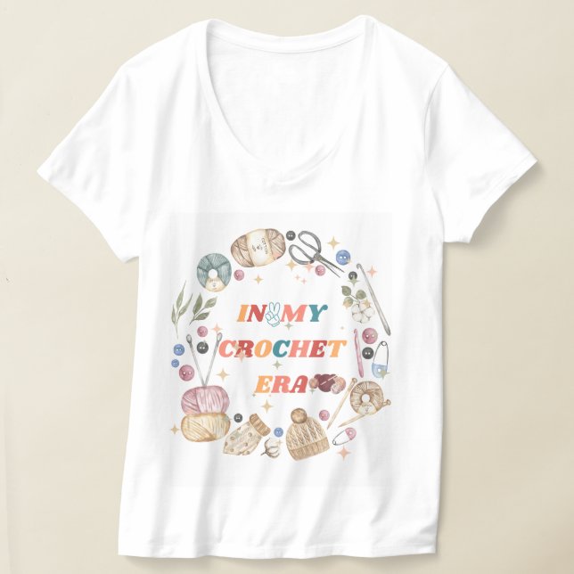 In My Crochet Era shirt ,Crafter Mum Gift, Crochet (Laydown)