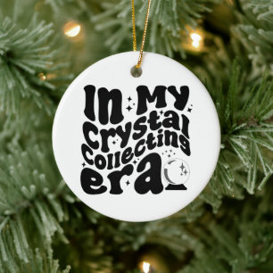 In My Crystal Collecting Era Groovy Retro Funny Ceramic Tree Decoration