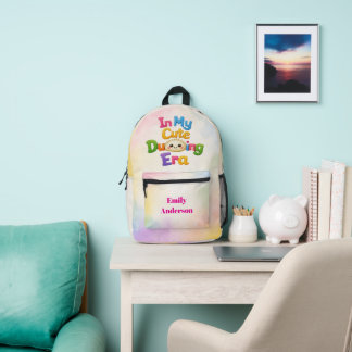 In My Cute Dumpling Era Printed Backpack