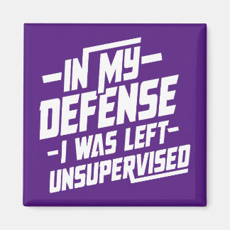 In my defence I was left unsupervised Magnet